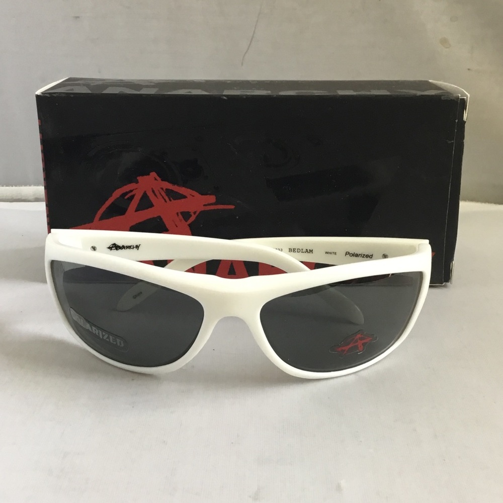 Anarchy White Polarized Men’s Sunglasses -